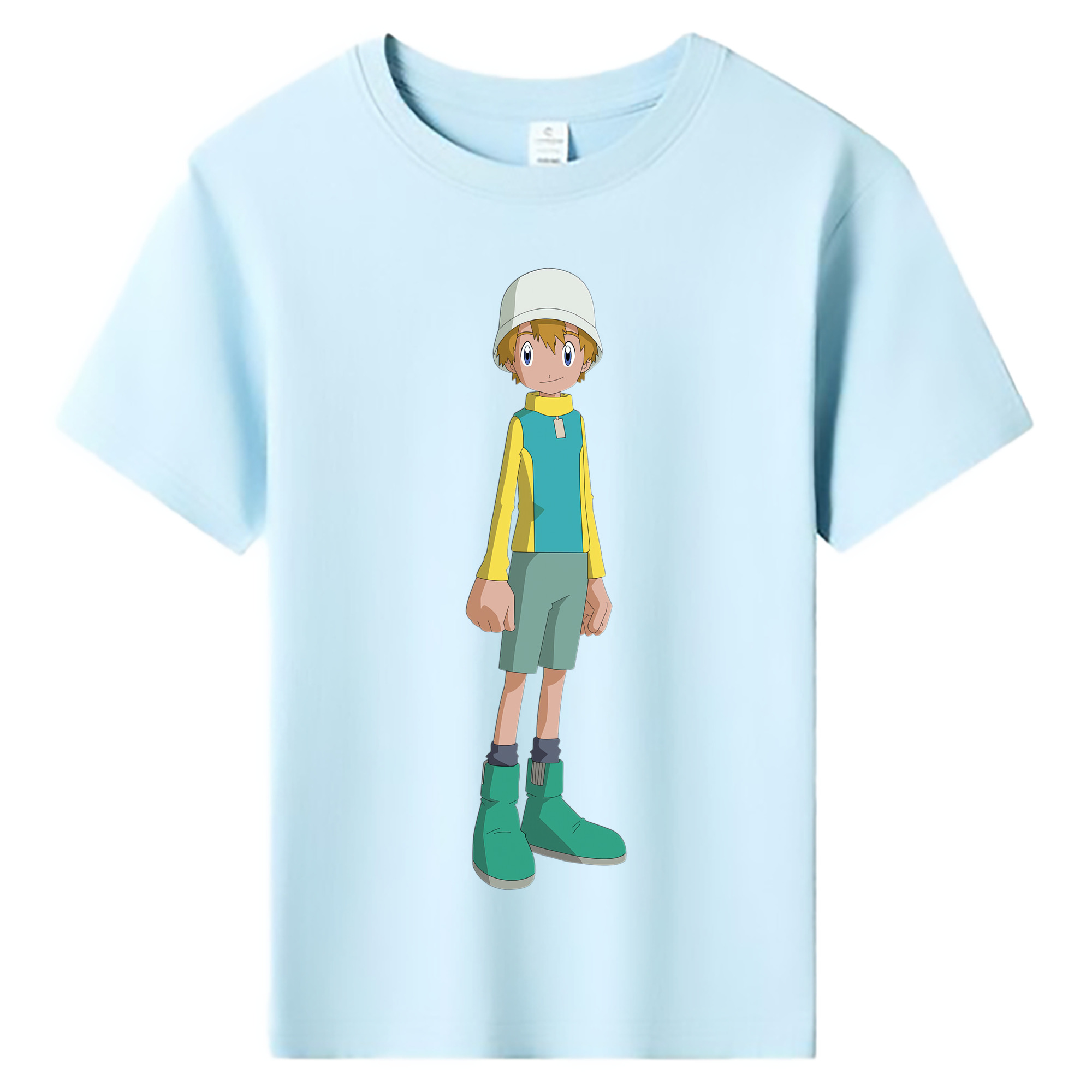 （画像用） Digimon デジタルモンスター/デジモン 綿100％キッズTシャツ（フロントプリント）